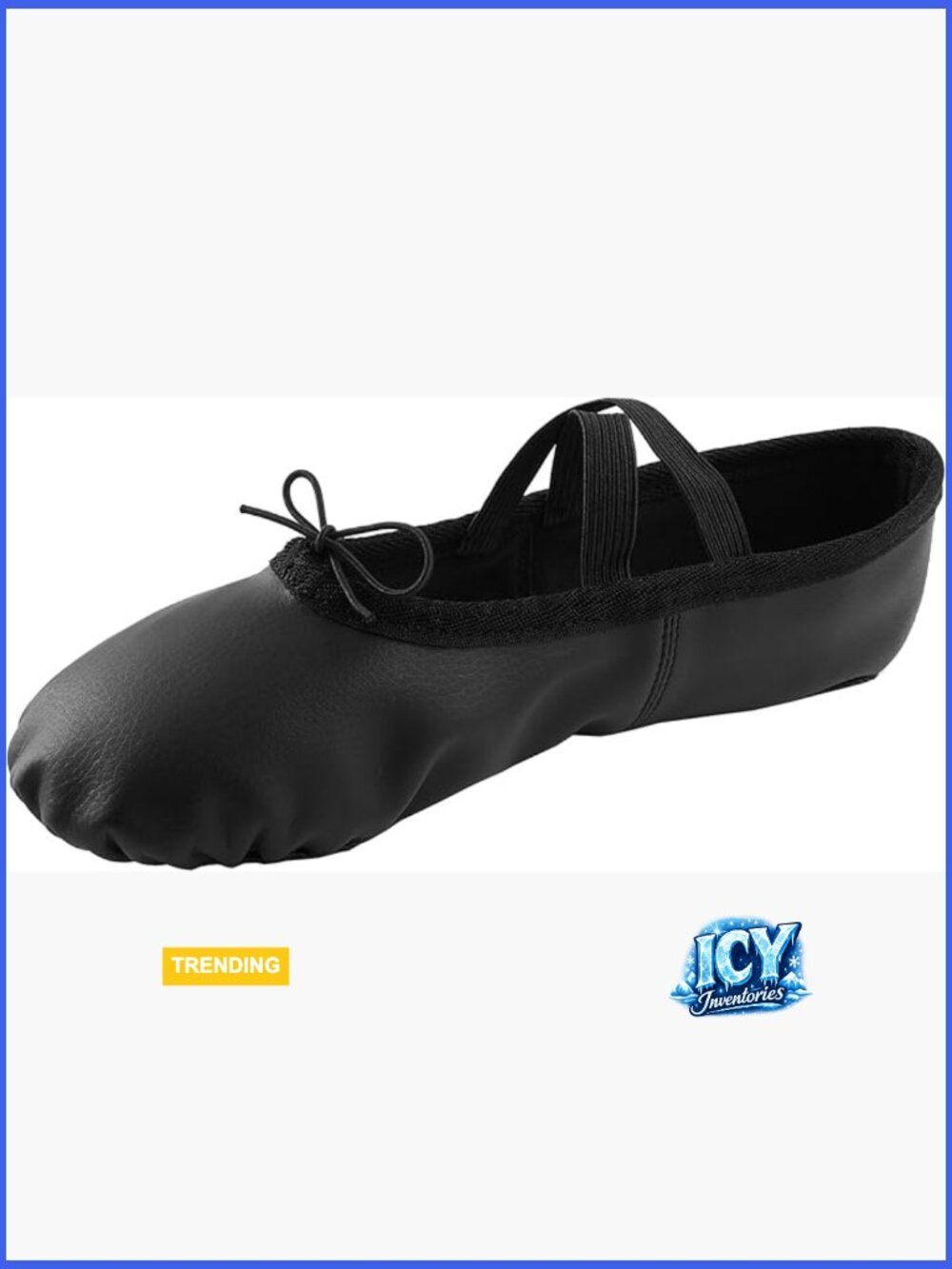PU Leather Ballet Slippers Split Sole Dance Shoes Flat Adult Trainers